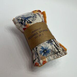 2 decorative dish sponges